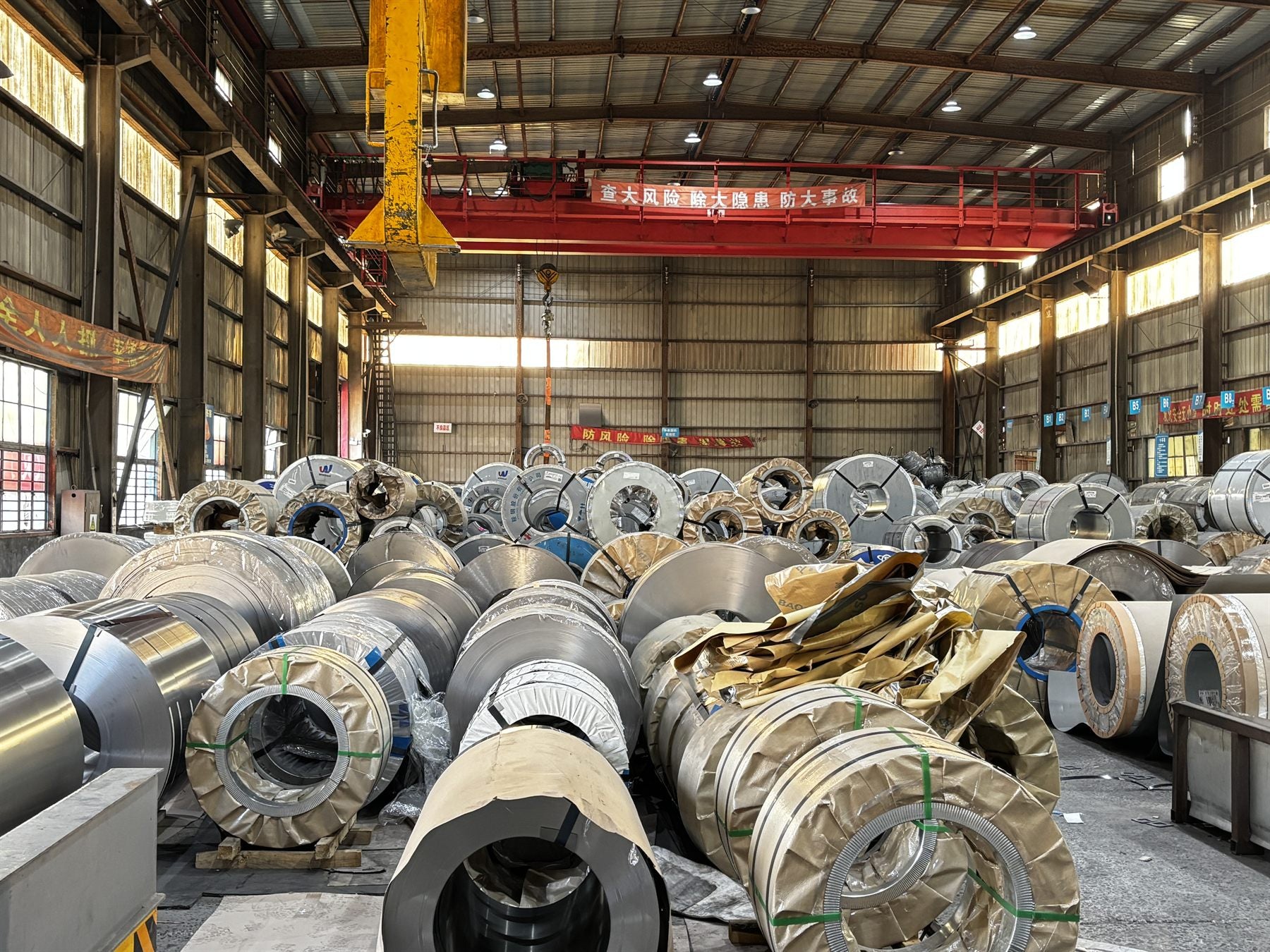 Slitting coil electrical steel